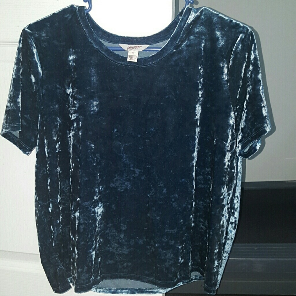 Crushed velvet tee nwot